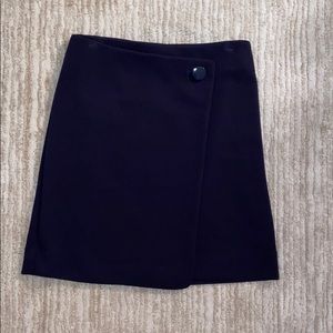 LOFT Navy Wrap Skirt